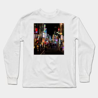 Colorful Neon Street Signs In Kabukichō, Shinjuku, Tokyo Long Sleeve T-Shirt